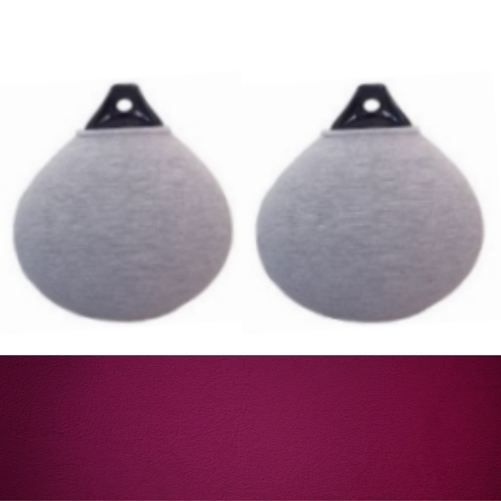 Fendress Acrylic Fender Round Cover Simple Thickness 39x50 Wine (Pair)