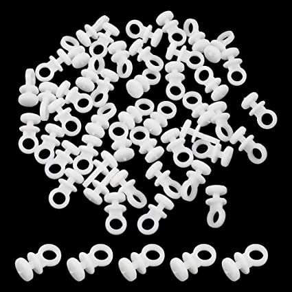 Curtain Slide White 100pcs