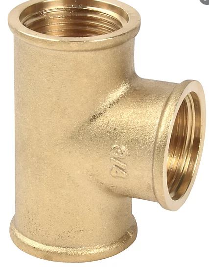 Brass T-Piece 1"1/2 FFF