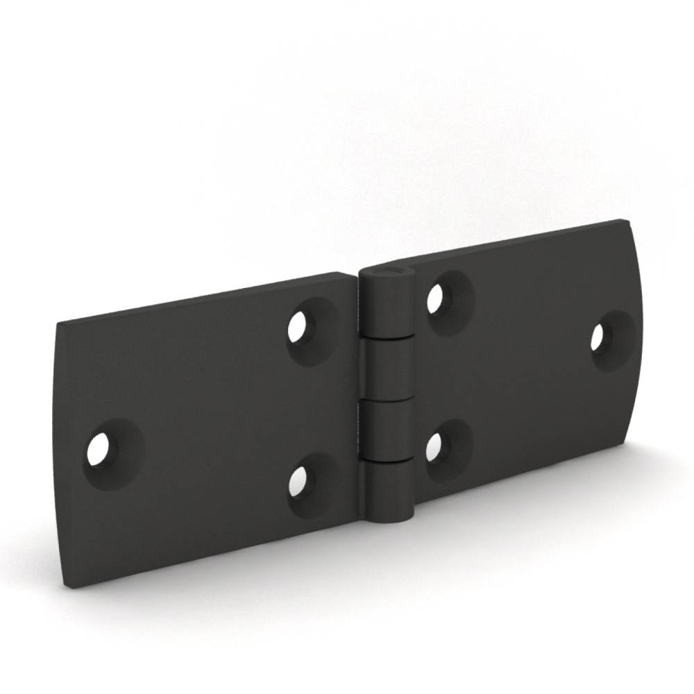 Plastimo Hinge Hexagonal Polyam 95x60mm Black