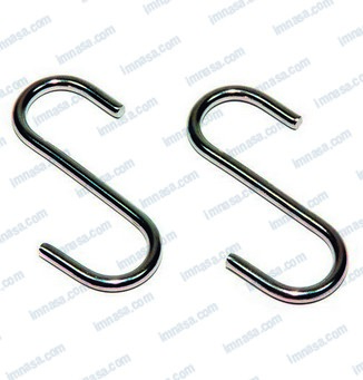 Stainless Steel S Hook 1/8"x2" 10pcs