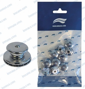 Tenax Button Female SS 15mm