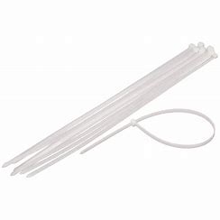 Cable Ties 4.8mm 250mm White Pkt/10