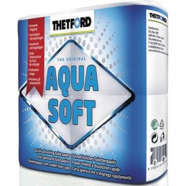 Aqua Soft Toilet Paper  x 4