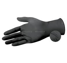 CA Nitrile Gloves Black Non Powdered Size Small x100