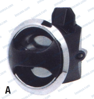 Southco Chromated Latch Black/Chrome Horizontal D38mm