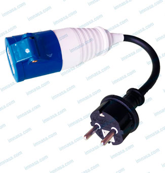 Male Power Plug 16A To Male Shuko