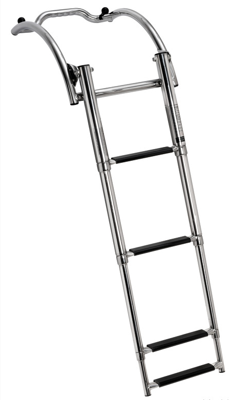 Tube Quick Release 4 Steps Ladder for Dinghies (tubular up to 500mm)