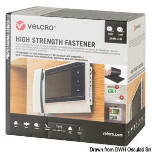 Velcro Box High Strength Black Adhesive Backed 50mm x 5M