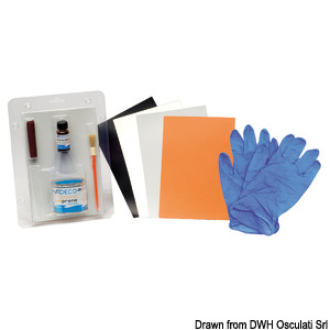 Adeco Neoprene Inflatable Boat Repair Kit Neptune Grey