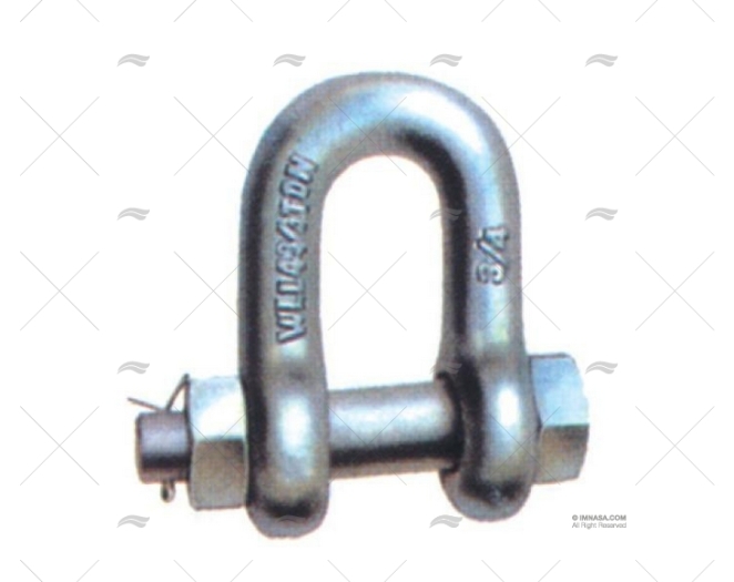 High Tensile "D" Shackle Galvanised 1/2"