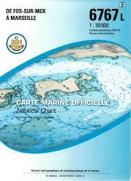 Shom Chart Folded-6767-Fos/Mer To Marseille