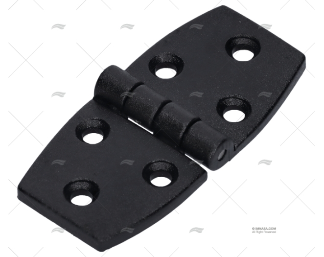 Hinge Black Plastic 73x34.9