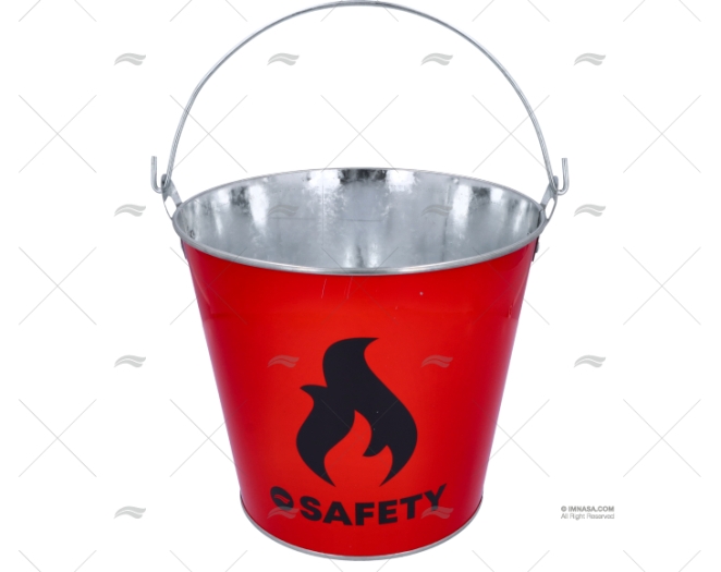 Fire Bucket Red Galvanised