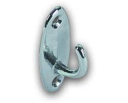 F/S Single Hook Chromed Brass 53x20
