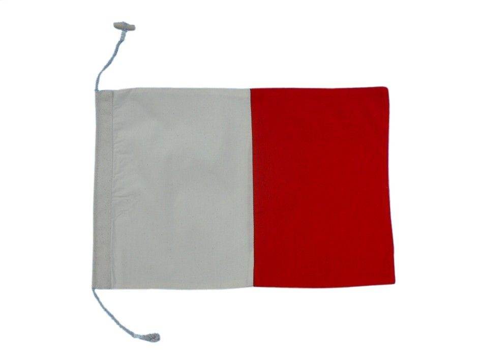 Flag Letter H Code Sewn 18"x12" (46x30)