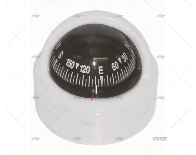 Stella 5 Compass-White-Flush Mount