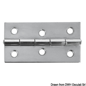 Hinge Sst 75x40mm