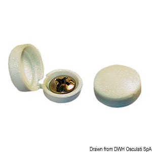 Screw Cups With Cover White Color