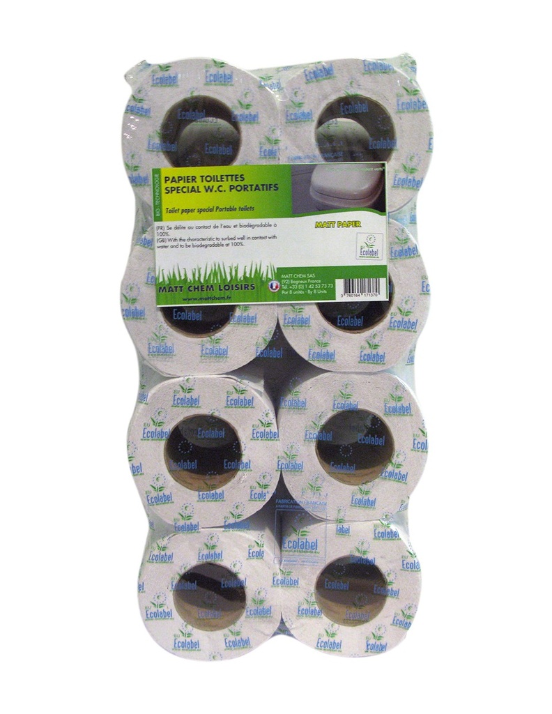 MattChem MATT PAPER (8 Rolls) - Biodegradable Toilet Paper