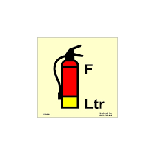 IMO Sign Sticker-Foam Fire Extinguisher 15x15cm