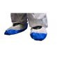 Shoe Covers White With Blue Non Skid Sole 16"/41cm 40pcs