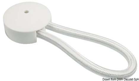 White Elastic Hook 80 mm