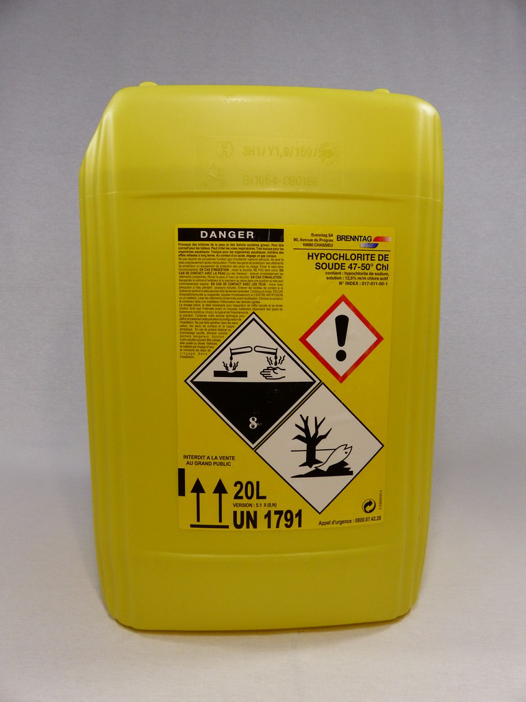 Chlorine 20L Drum 12.5%