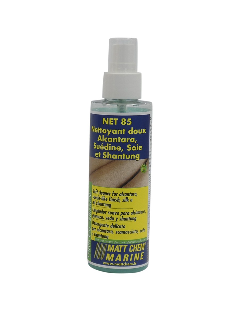 MattChem NET 85 (150ml) - Soft Cleanser For Alcantara, Suede, Silk And Shantung