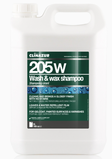 ClinAzur 205W Wash & Wax Shampoo 5L