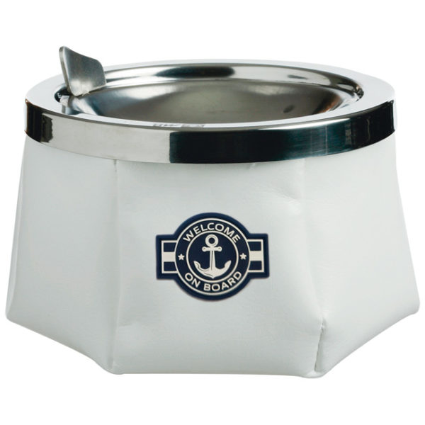 Marine Business 30110 Ashtray Skai White Anchor