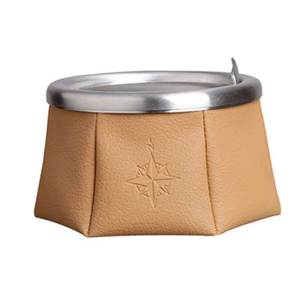 Marine Business 30108 Ashtray Skai Leather Beige