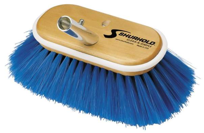 PROMO Shurhold 970 Extra Soft Blue Deck Brush 6"