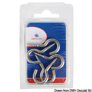 Open Hook Screw 44x4mm