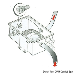 Attwood Shower Waste Water Box 12V