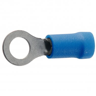 Ring Crimping Terminals Blue 6mm x10
