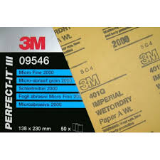 3M 02048 Wetordry 401Q Microfine G1500 138x230mm